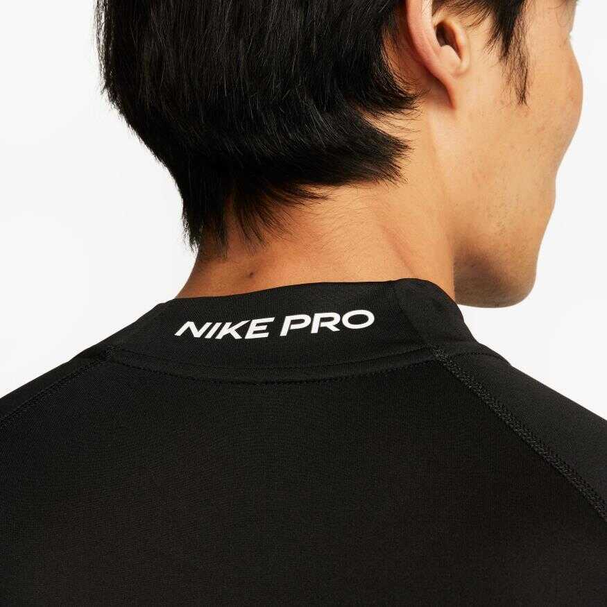 Nike Pro Dri Fit Tight Ls Mock Erkek Sweatshirt