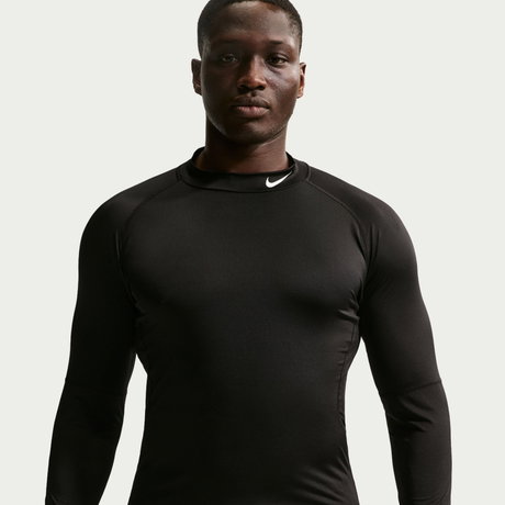 NIKE - Nike Pro Dri Fit Tight Ls Mock Erkek Sweatshirt