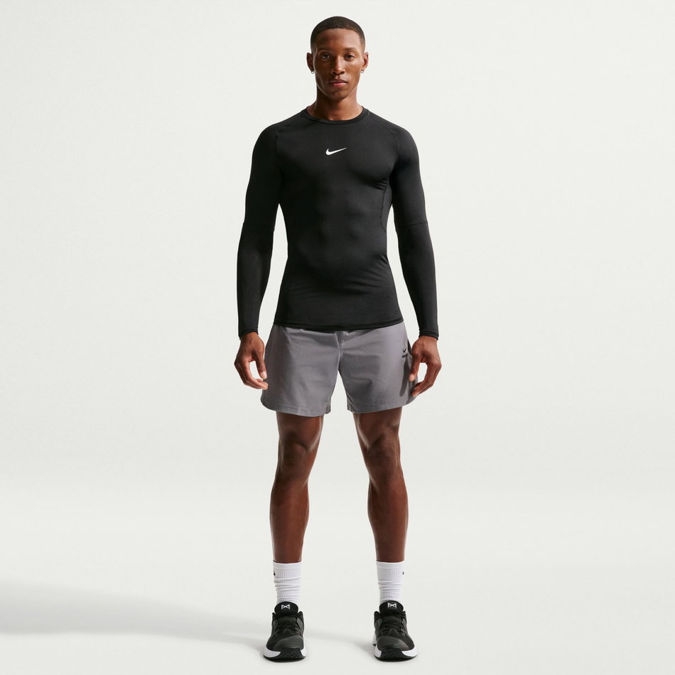 Nike Pro Dri-FIT Tight Top LS Erkek Siyah Uzun Kollu Tişört