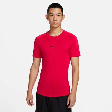 NIKE - Nike Pro Dri-FIT Tight Top Ss Erkek Kırmızı Tişört