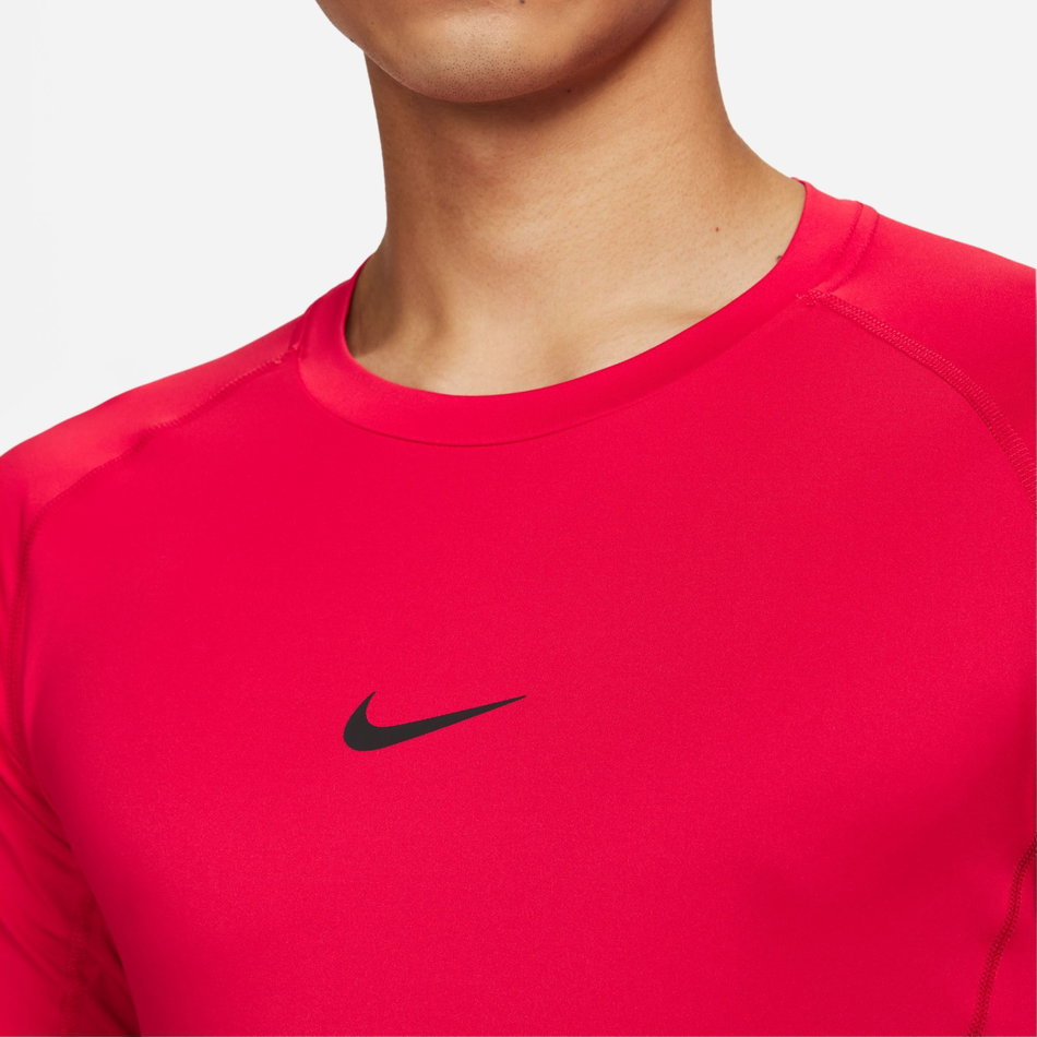 Nike Pro Dri-FIT Tight Top Ss Erkek Kırmızı Tişört
