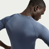 NIKE - Nike Pro Dri-FIT Tight Top Ss Erkek Mavi Tişört (1)