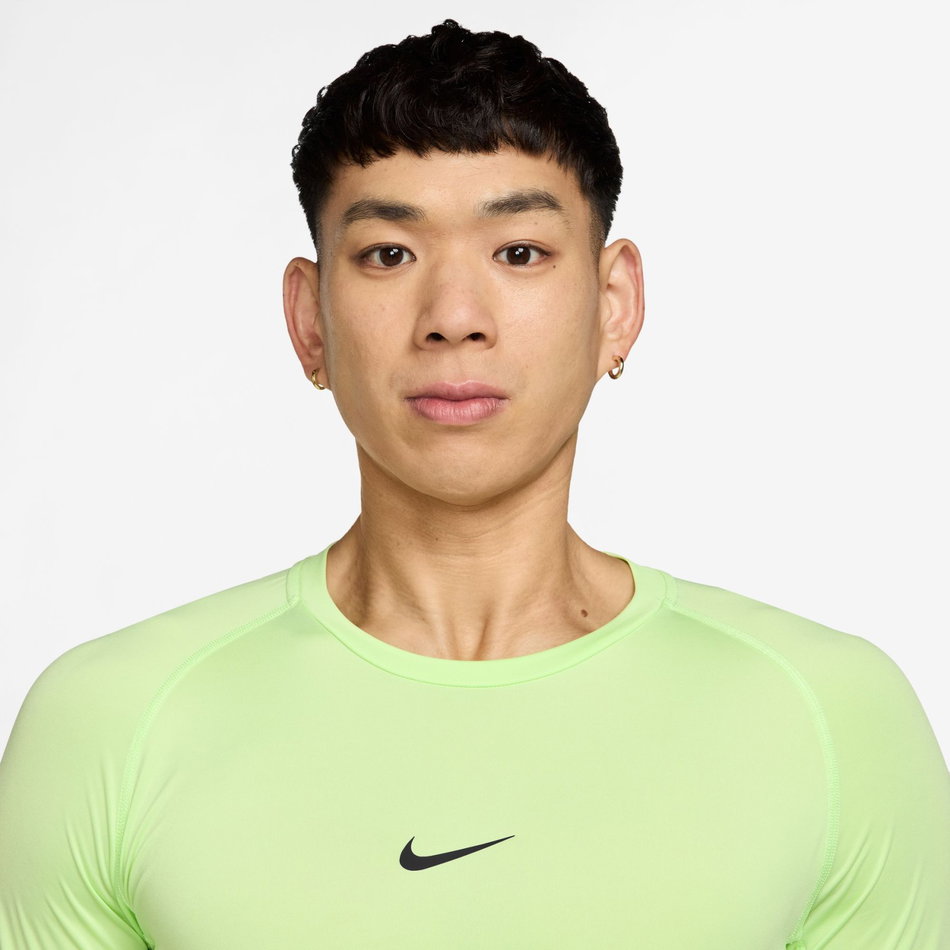 Nike Pro Dri-FIT Tight Top Ss Erkek Yeşil Tişört