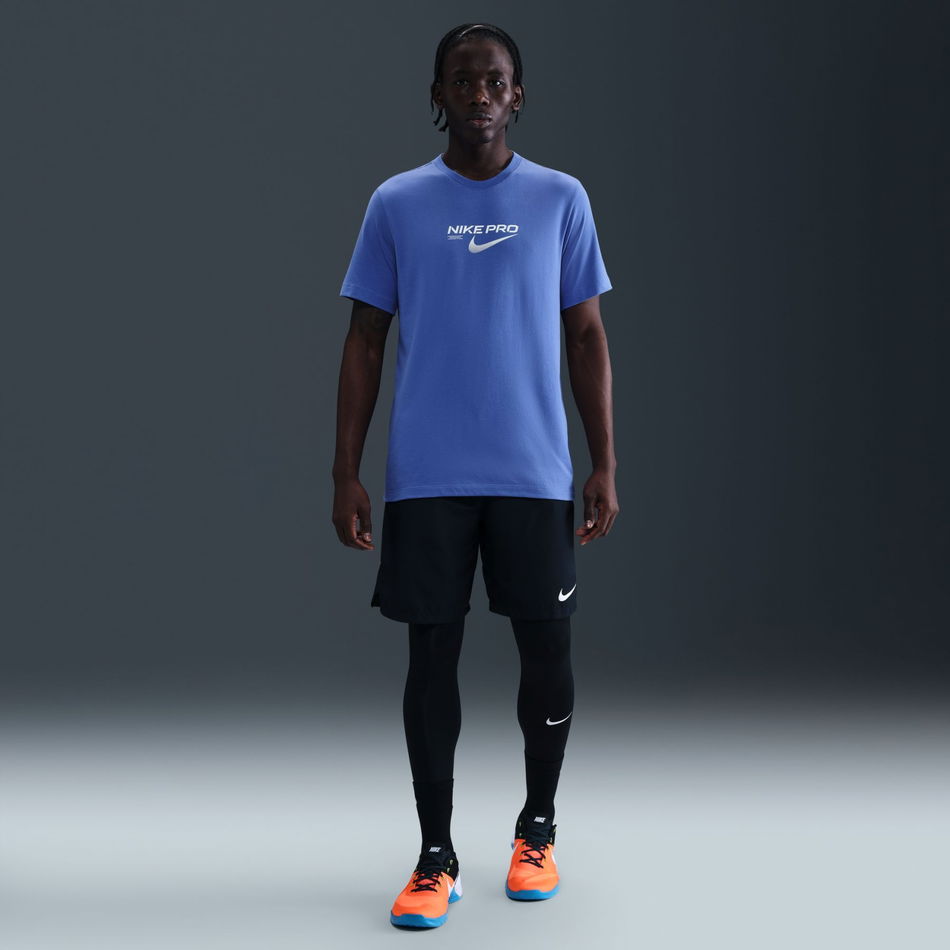 Nike Pro Dri-FIT Traing Tee Erkek Mavi Tişört