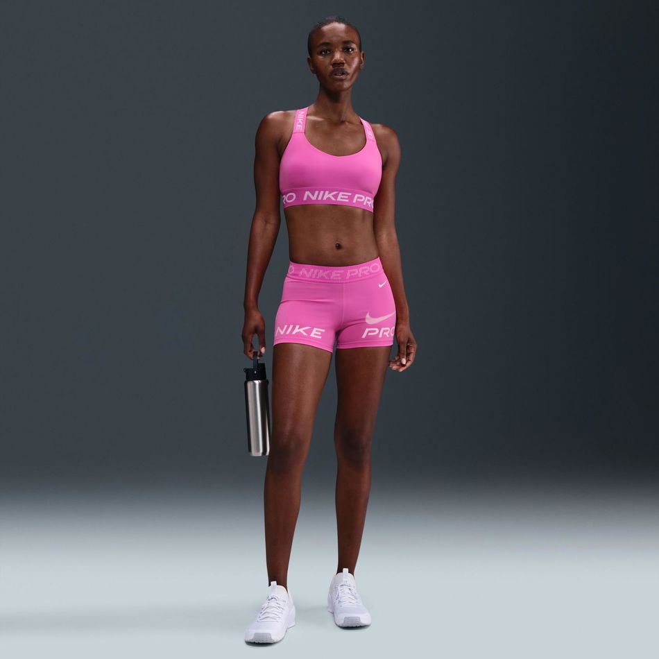 Nike Pro Hafif Destekli Pedsiz Bra Kadın Pembe Sporcu Sütyeni