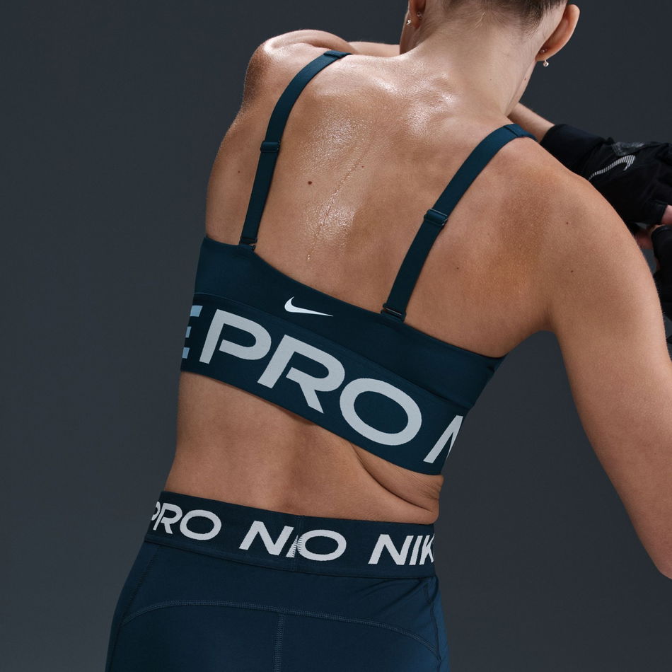 Nike Pro Indy Plunge Bra Bold Kadın Lacivert Sporcu Sütyeni