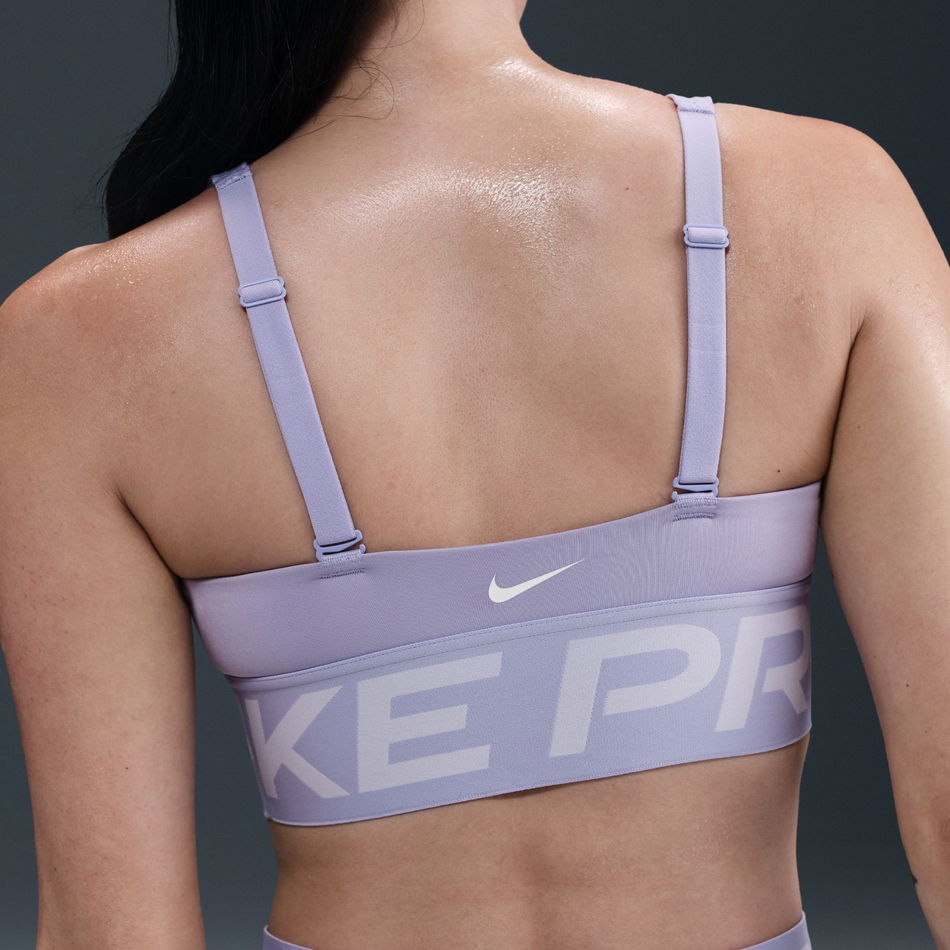 Nike Pro Indy Plunge Bra Bold Kadın Mor Sporcu Sütyeni