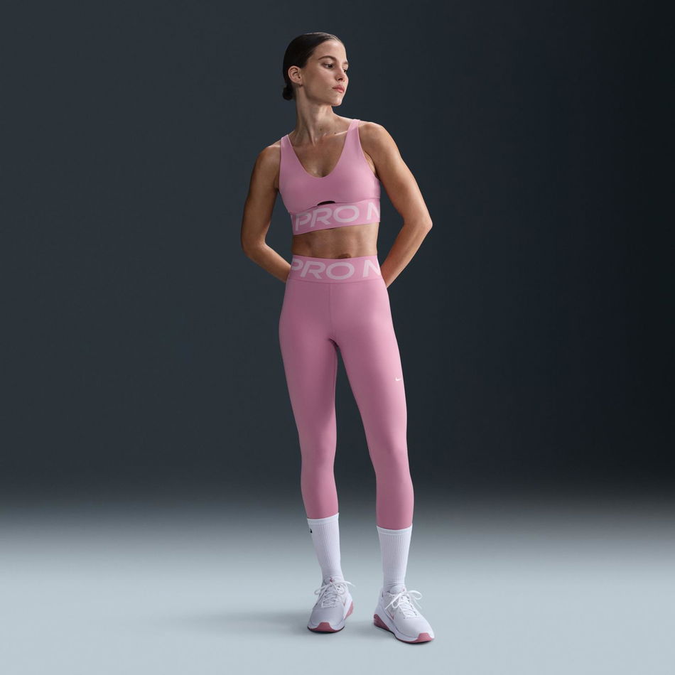 Nike Pro Indy Plunge Bra Bold Kadın Pembe Sporcu Sütyeni