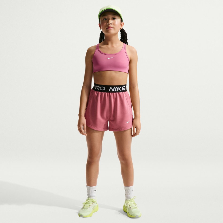 Nike Pro Swoosh Bra Çocuk Pembe Sporcu Sütyeni