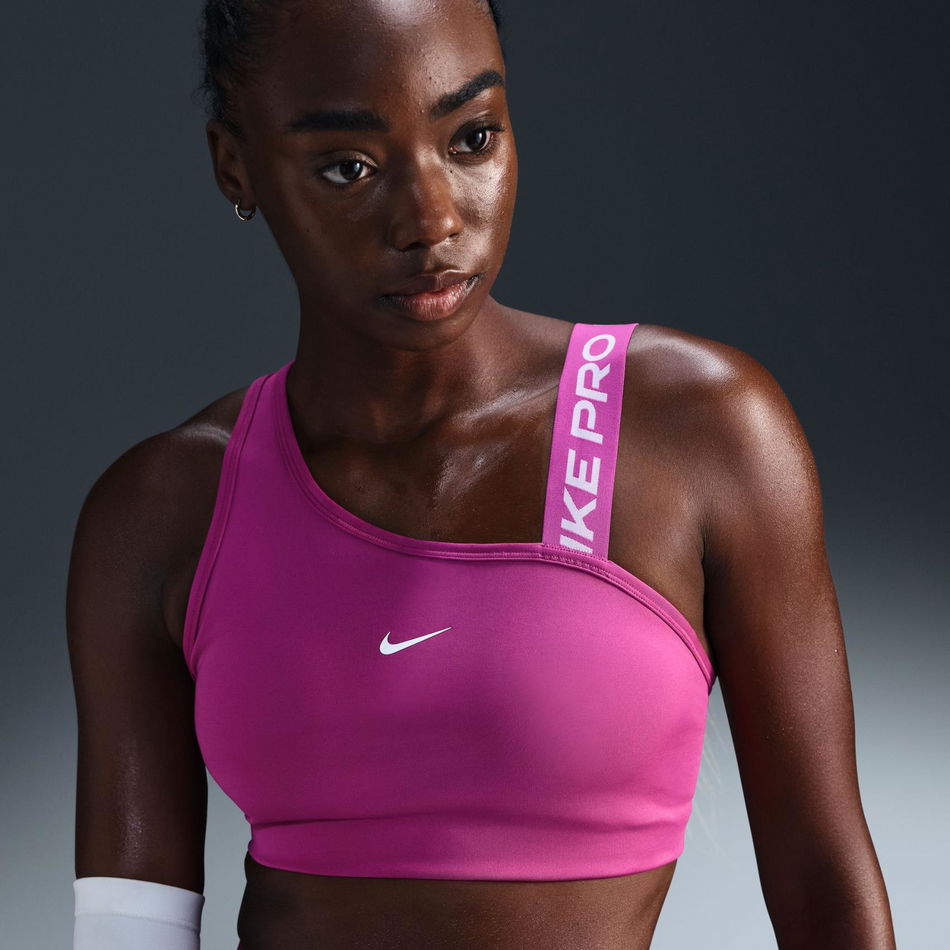 Nike Pro Swoosh MS Asymmetrical Bra Kadın Sporcu Sütyeni