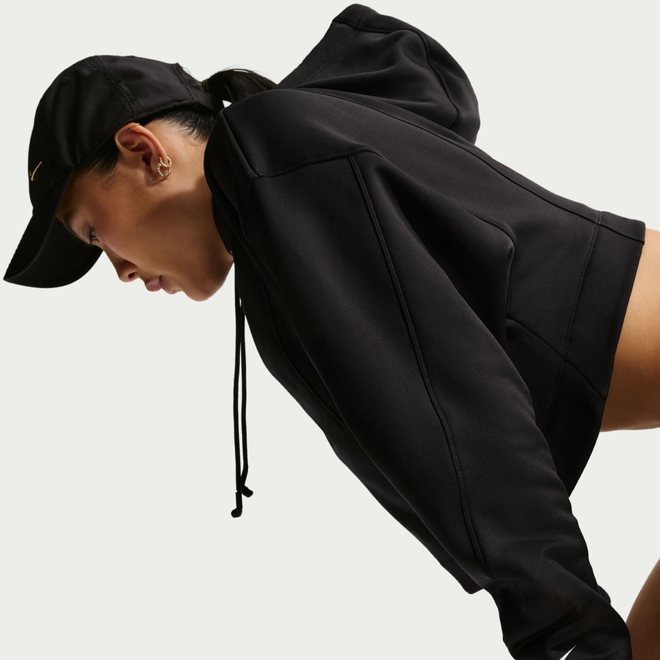 Nike Pro Therma-FIT Hoodie Fleece Kadın Siyah Sweatshirt
