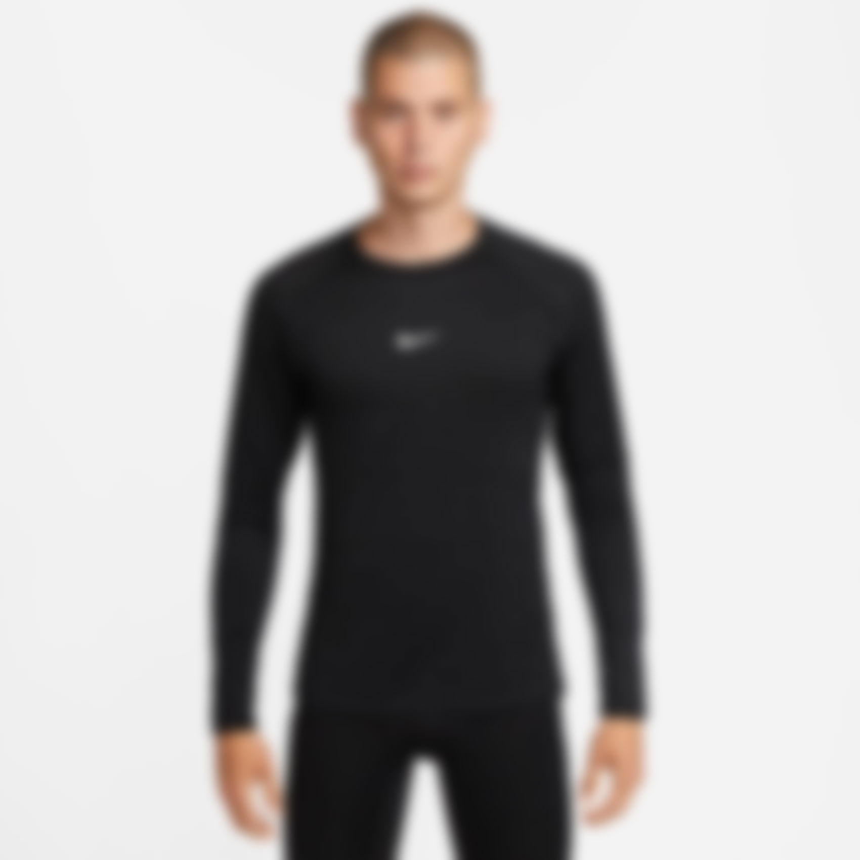 NIKE - Nike Pro Top Warm LS Crew Erkek Sweatshirt