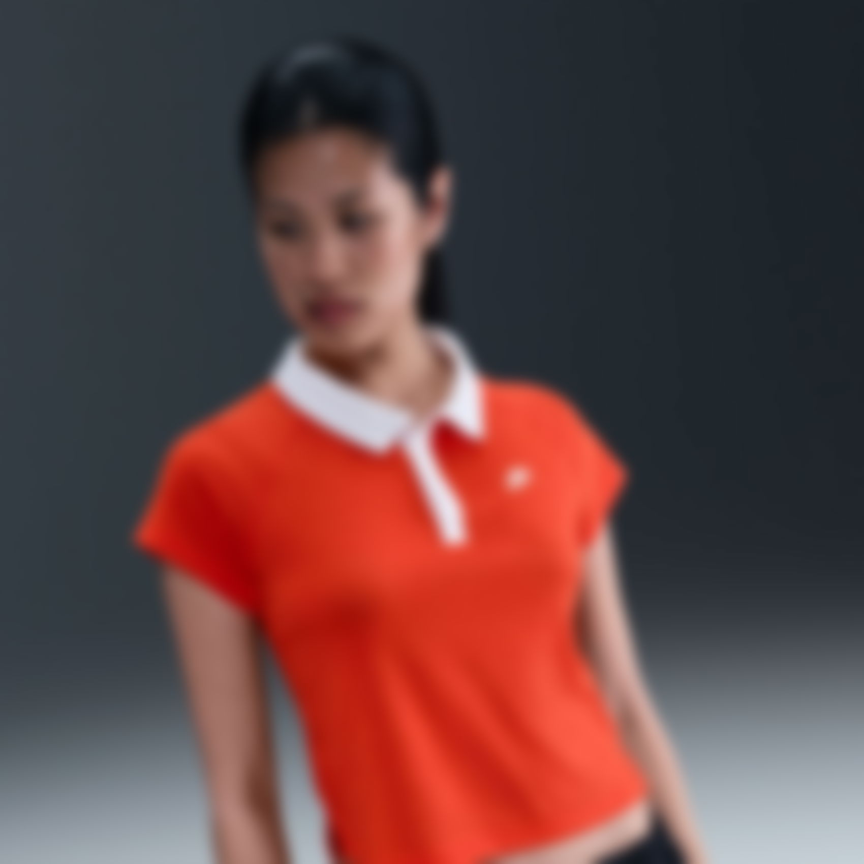 NIKE - Retro Polo Kadın Kırmızı Tişört