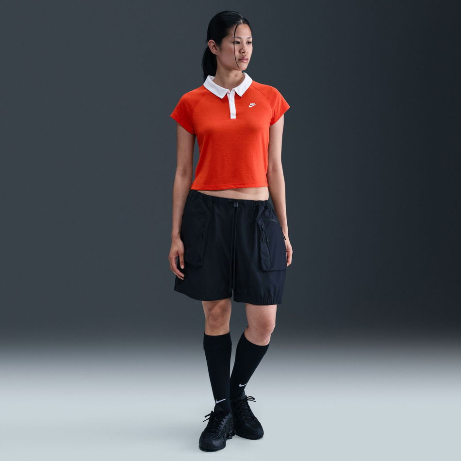 Retro Polo Kadın Kırmızı Tişört