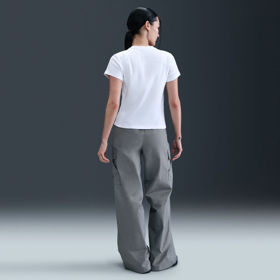NSW Rib Tight SS Tee Kadın Beyaz Tişört