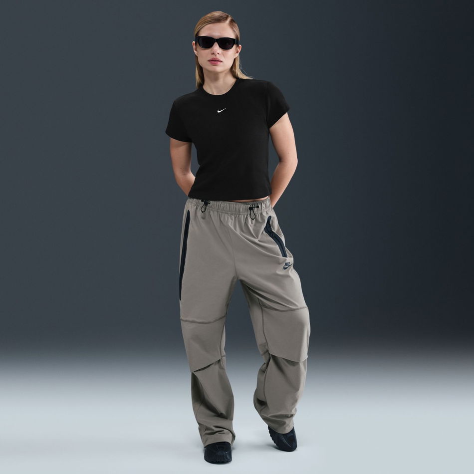 NSW Rib Tight SS Tee Kadın Siyah Tişört