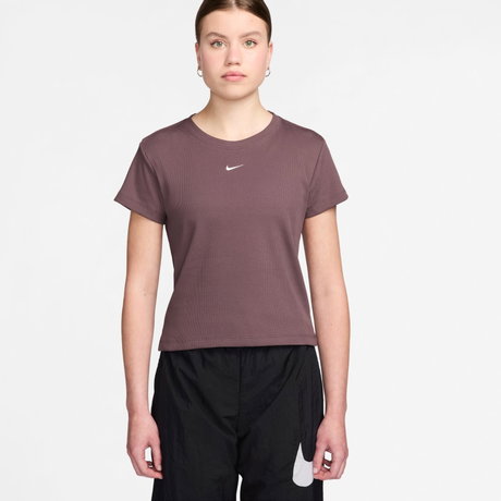 NIKE - Rib Tight Ss Tee Kadın Tişört