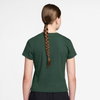 NIKE - Rib Tight Ss Tee Kadın Yeşil Tişört (1)