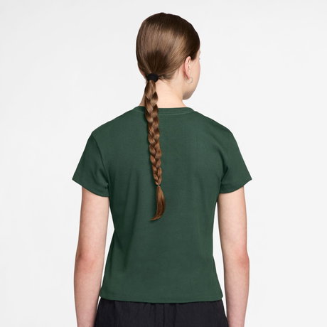 NIKE - Rib Tight Ss Tee Kadın Yeşil Tişört (1)