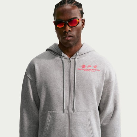 NIKE - Nike Running Fz Hoodie Fleece Erkek Gri Sweatshirt