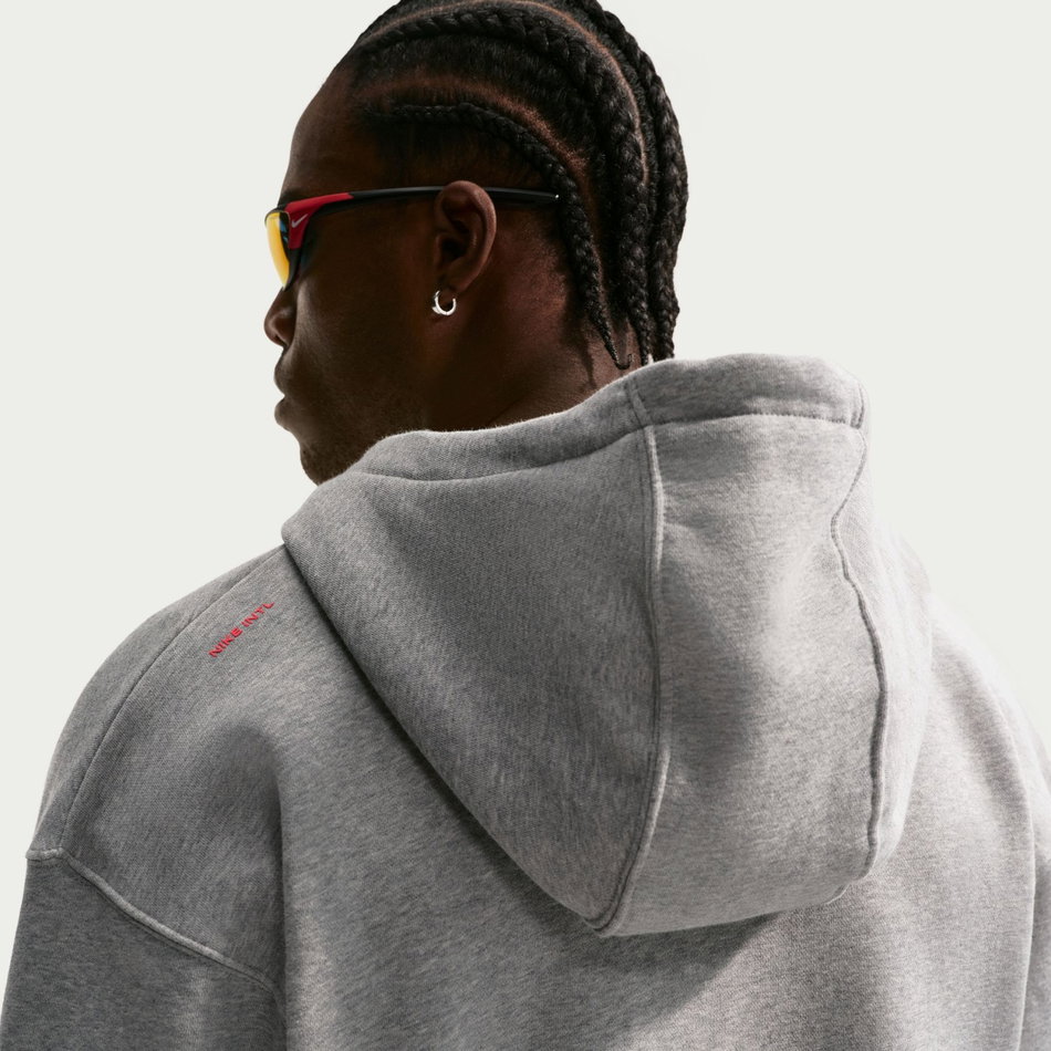 Nike Running Fz Hoodie Fleece Erkek Gri Sweatshirt