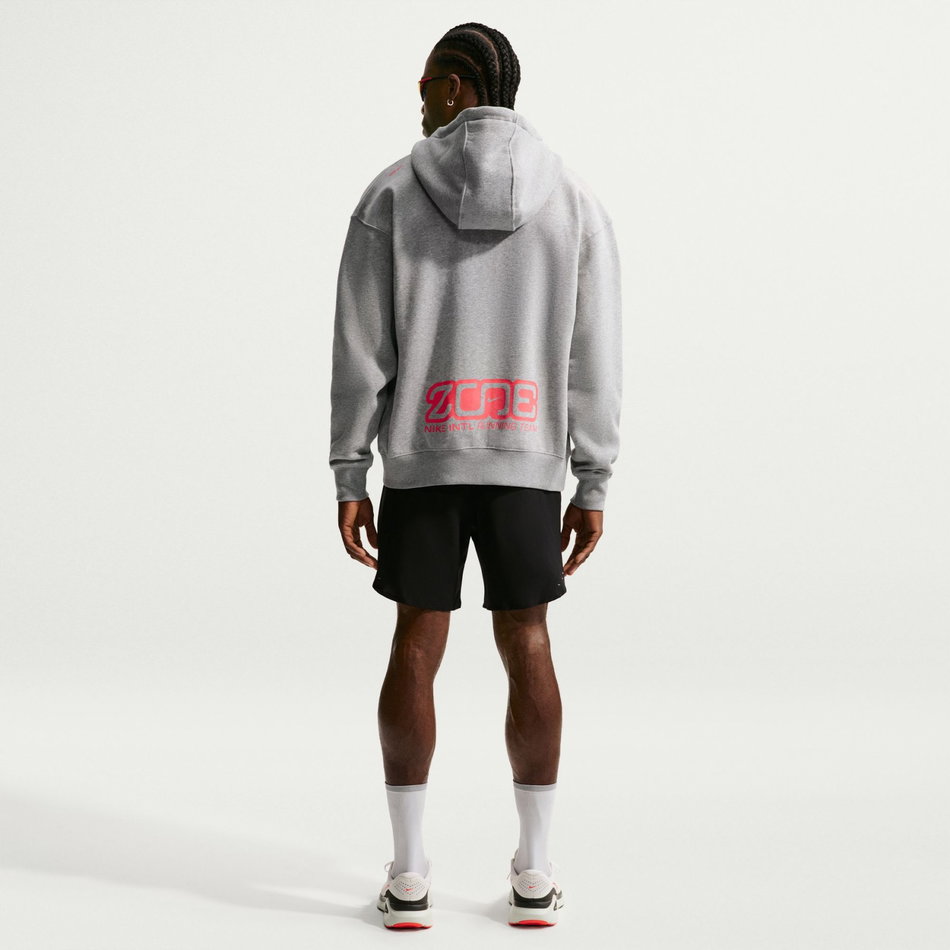 Nike Running Fz Hoodie Fleece Erkek Gri Sweatshirt