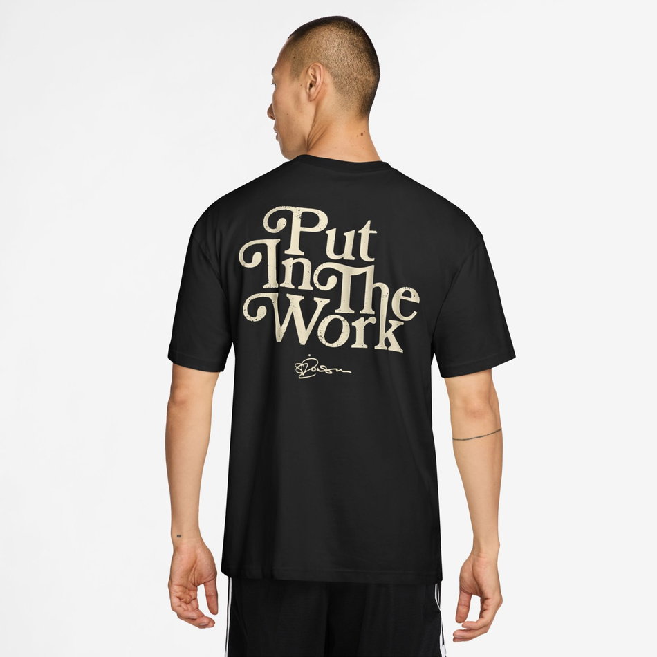 Sabrina Dri-FIT Tee Put in Work Erkek Siyah Tişört