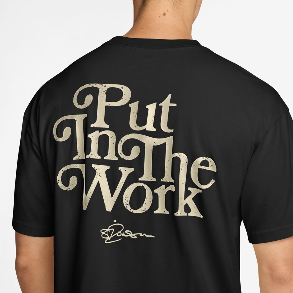 Sabrina Dri-FIT Tee Put in Work Erkek Siyah Tişört