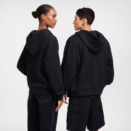 NIKE - SB Fleece Fz Hoodie Essential Logo Erkek Siyah Sweatshirt (1)