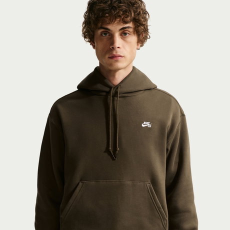 NIKE - SB Fleece Po Ho Essential Erkek Kahverengi Sweatshirt