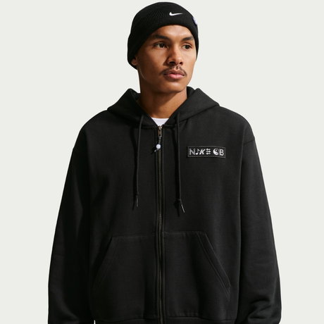 NIKE - SB Souvenir Bb Fz Fleece Hoodie Erkek Siyah Sweatshirt