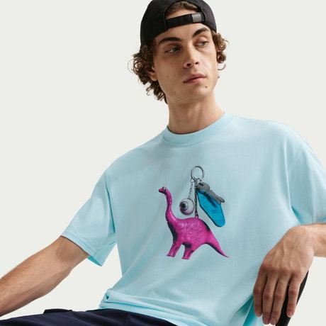 NIKE - SB Tee Dino Keychain Erkek Mavi Tişört