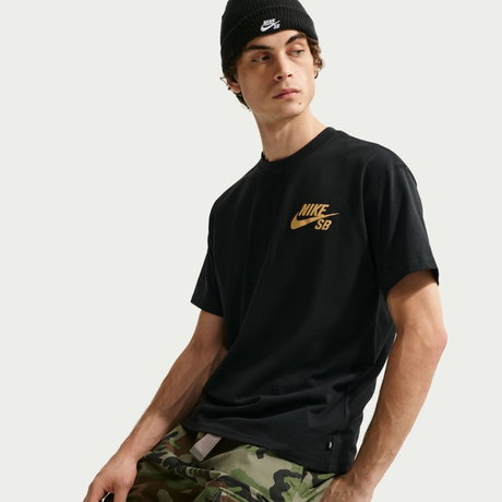 NIKE - SB Tee Logo Erkek Siyah Tişört