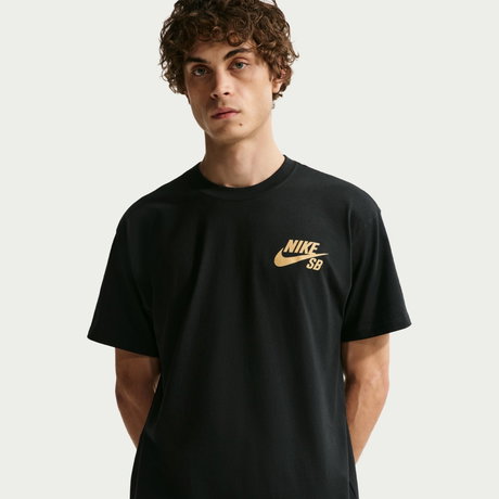 NIKE - SB Tee Logo Erkek Siyah Tişört (1)