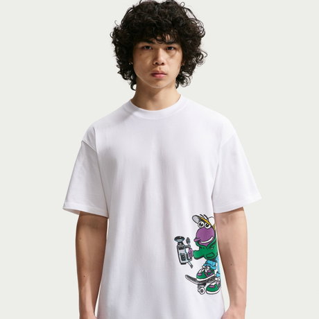 NIKE - Sb Tee Lse Erkek Beyaz Tişört (1)