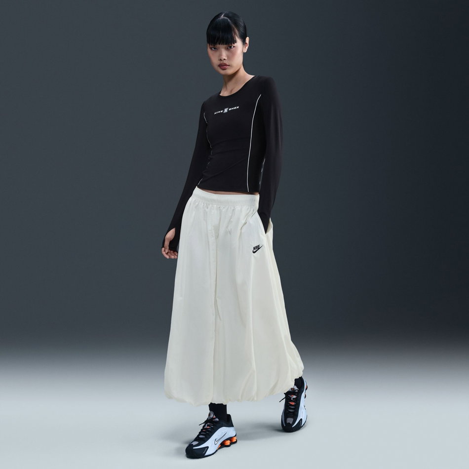 Shox LS Top Kadın Siyah Siyah Sweatshirt