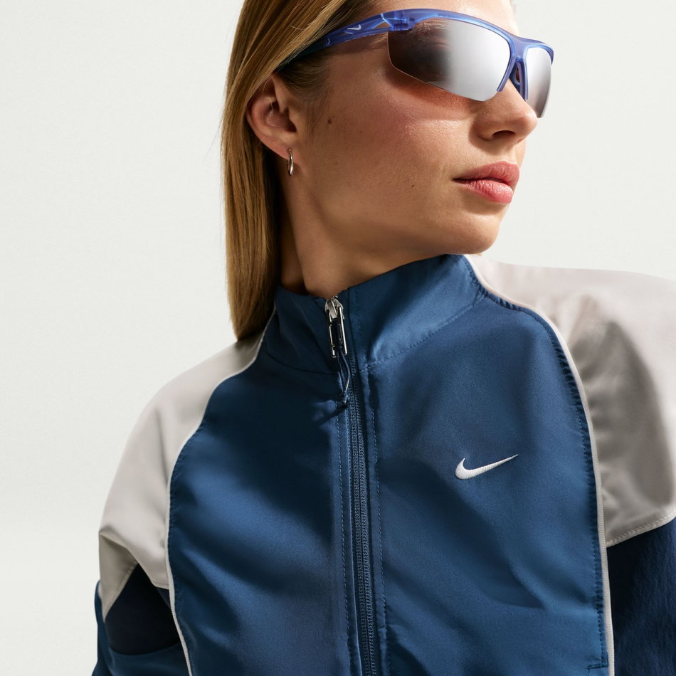 Shrunken Track Jacket Mod Kadın Mavi Ceket