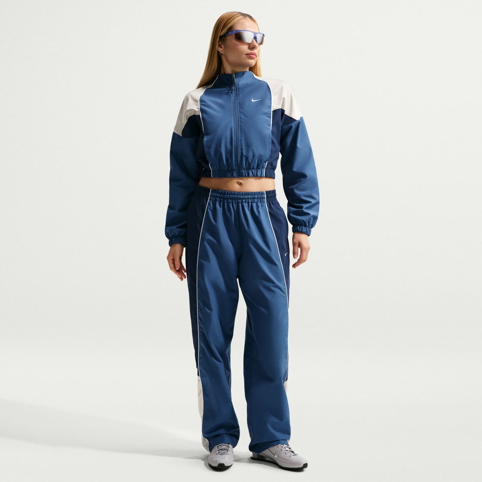 Shrunken Track Jacket Mod Kadın Mavi Ceket