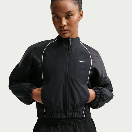 NIKE - Shrunken Track Jacket Mod Kadın Siyah Ceket