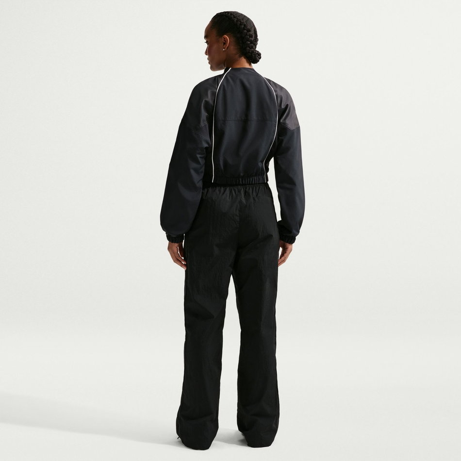 Shrunken Track Jacket Mod Kadın Siyah Ceket