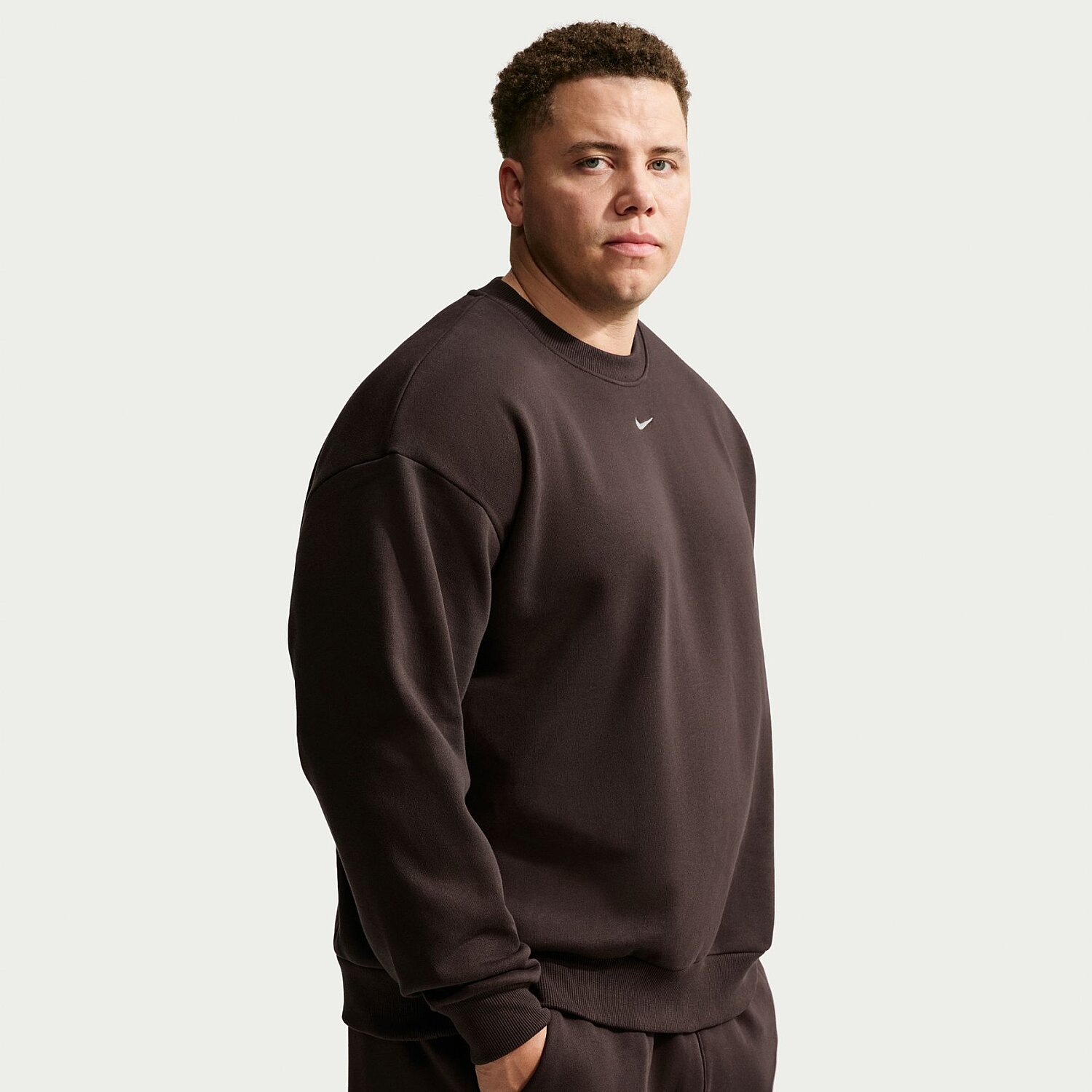 Мужской свитшот Nike Solo Bb Ls Crew Kahverengi