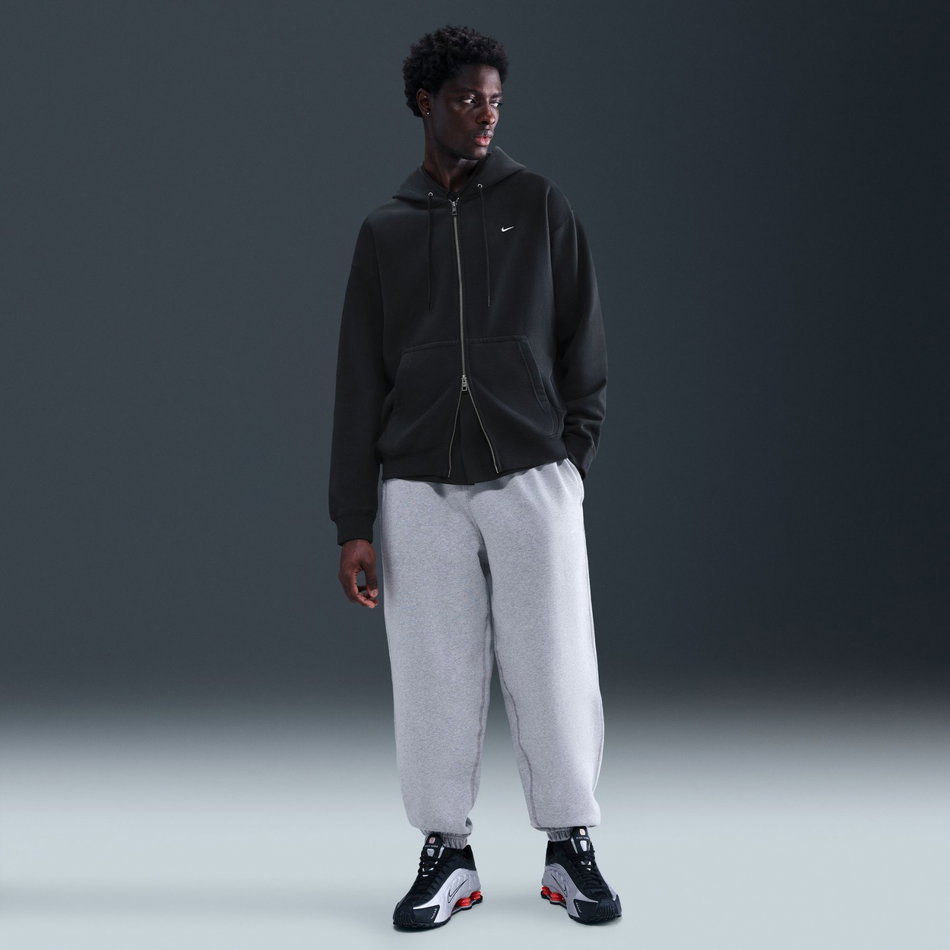 Solo Swoosh BB FZ Hoodie Erkek Siyah Sweatshirt