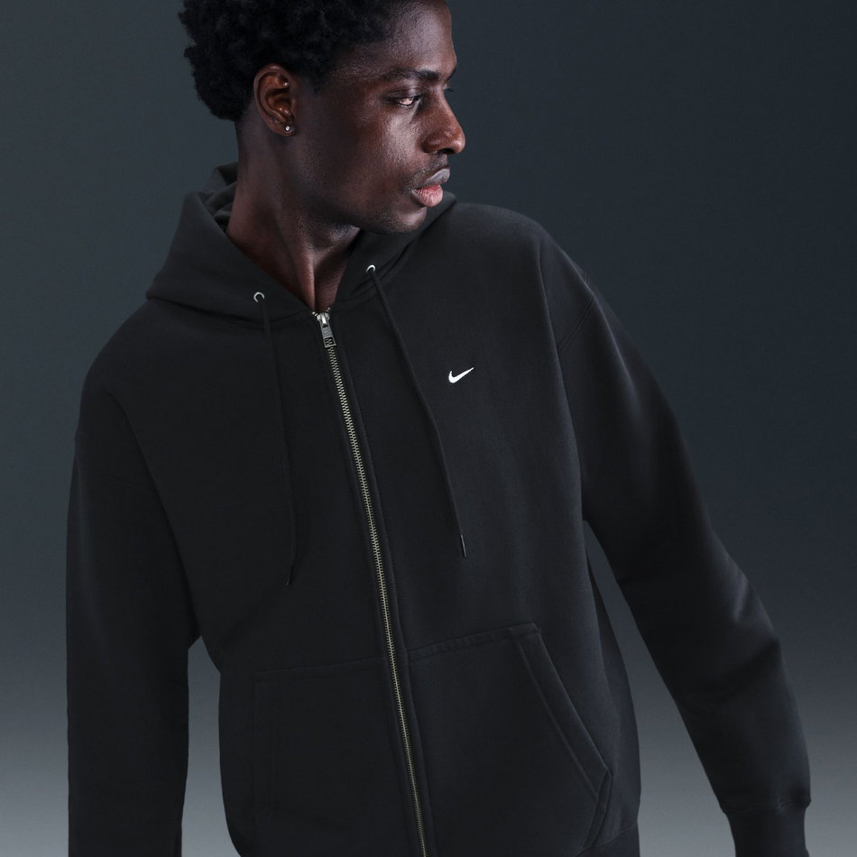 Solo Swoosh BB FZ Hoodie Erkek Siyah Sweatshirt