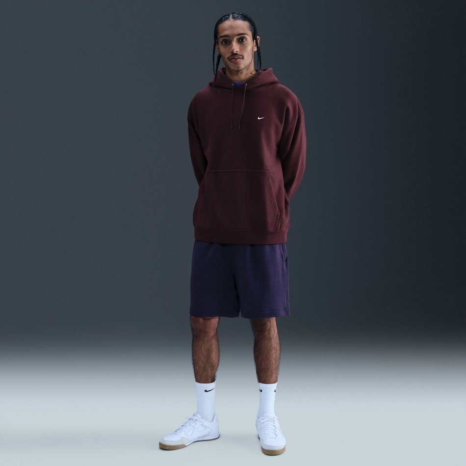 Solo Swoosh BB PO Hoodie Erkek Bordo Sweatshirt