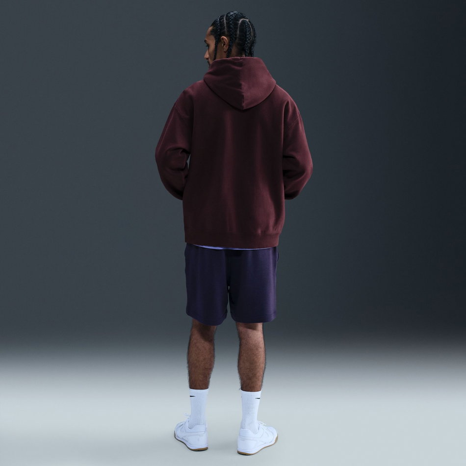 Solo Swoosh BB PO Hoodie Erkek Bordo Sweatshirt