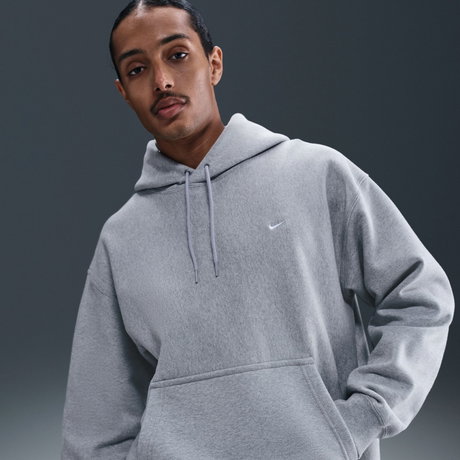 NIKE - Solo Swoosh BB PO Hoodie Erkek Gri Sweatshirt