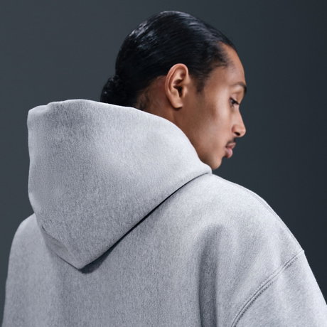 NIKE - Solo Swoosh BB PO Hoodie Erkek Gri Sweatshirt (1)