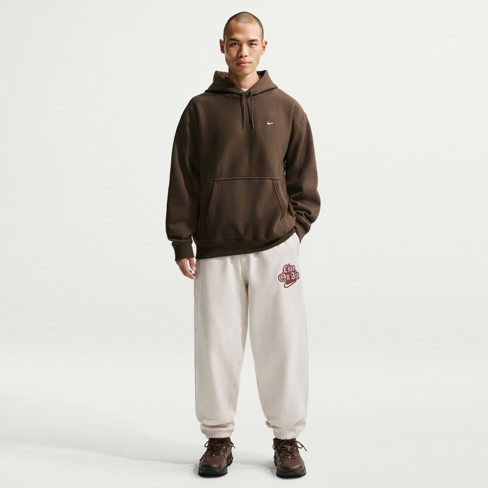 Solo Swoosh Bb Po Hoodie Erkek Kahverengi Sweatshirt