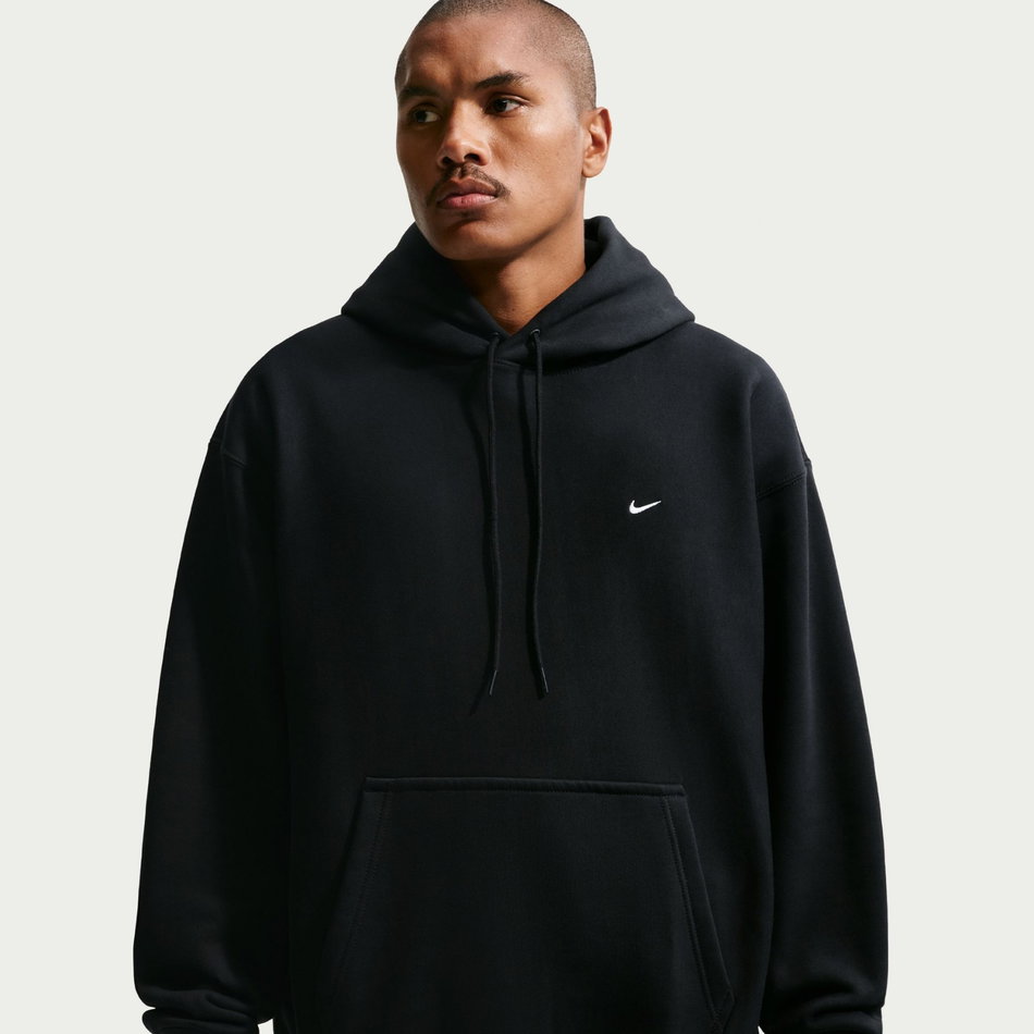 Solo Swoosh BB PO Hoodie Erkek Siyah Sweatshirt