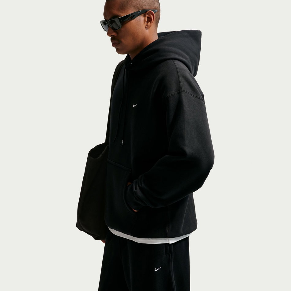 Solo Swoosh BB PO Hoodie Erkek Siyah Sweatshirt